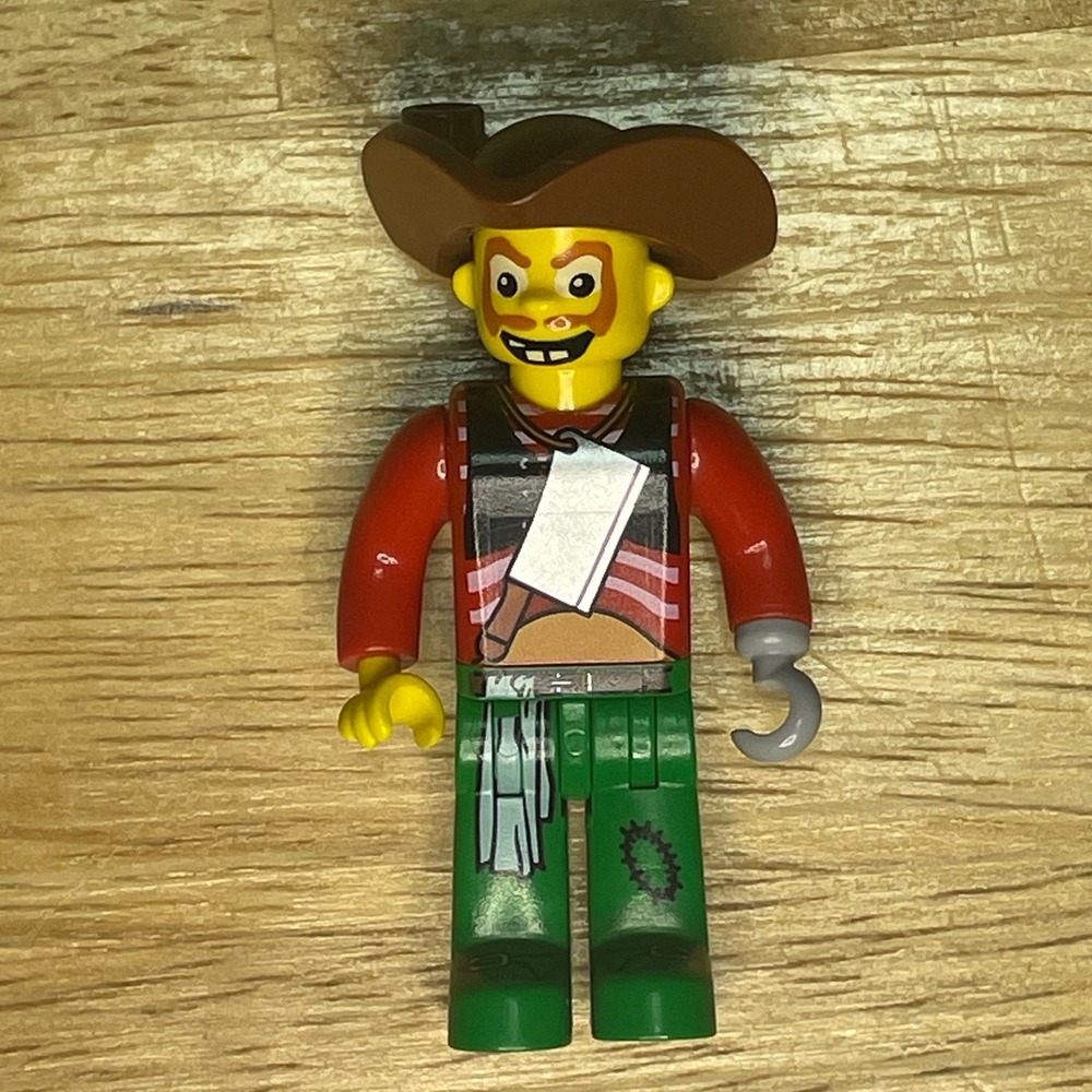 LEGO Pirates Minifigure Captain Ironhook Hook Hand Brown Hat pi006 Vintage 1996
